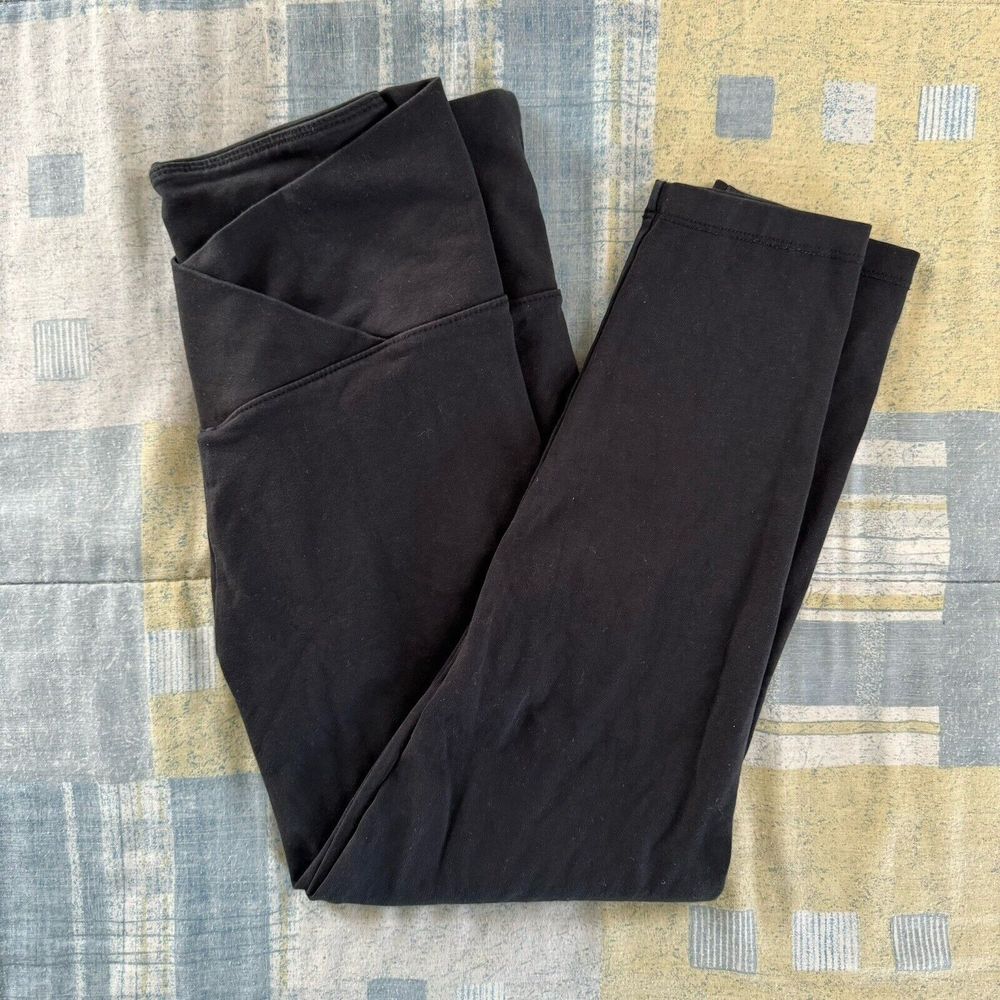 J.CREW Black Leggings Women's Stretch Comfort Pants Lounge Ankle Medium